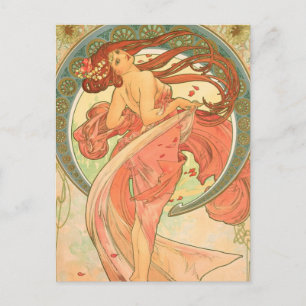 Vintage Dance by Alphonse Mucha Postcard