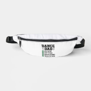 Vintage Dance Dad Checklist Shirt Design_1 Bum Bags