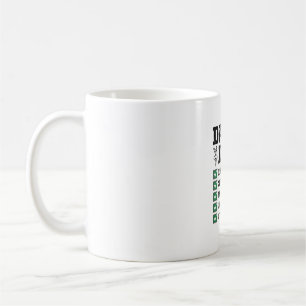 Vintage Dance Dad Checklist Shirt Design_1 Coffee Mug