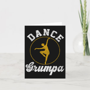 Vintage Dance Grumpa Dance Lover Fathers Day Card