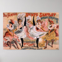 Vintage Dance Troop Advertisement