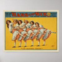 Vintage Dance Troop Advertisement