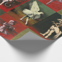 Vintage Dancing Imps Wrapping Paper