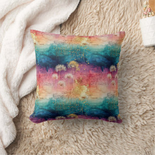 Vintage Dandelion Abstract Pattern (1) Cushion