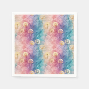 Vintage Dandelion Abstract Pattern (3) Napkin