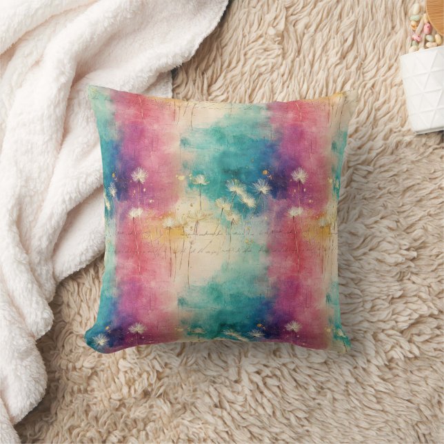 Vintage Dandelion Abstract Pattern (4) Cushion (Blanket)