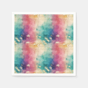 Vintage Dandelion Abstract Pattern (4) Napkin