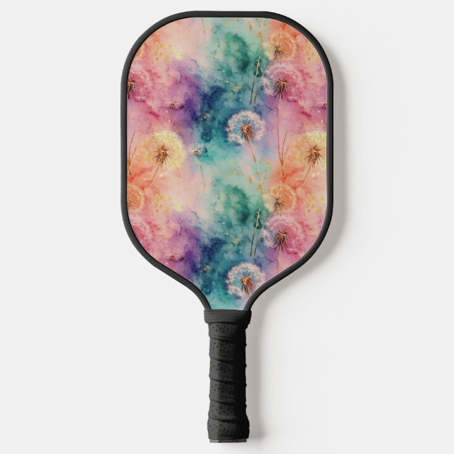 Vintage Dandelion Abstract Pattern (5) Pickleball Paddle (Front)
