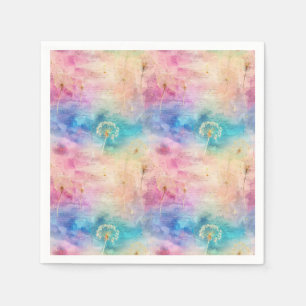 Vintage Dandelion Abstract Pattern (7) Napkin
