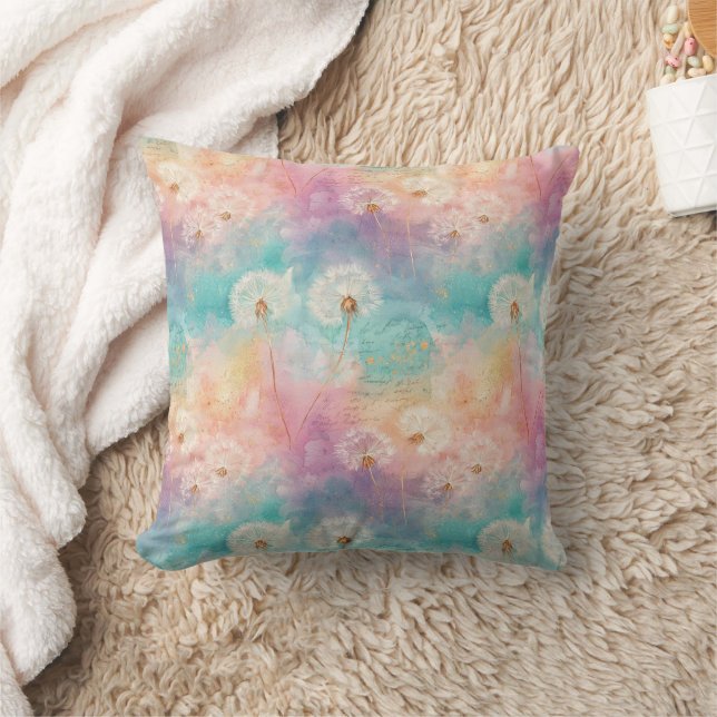Vintage Dandelion Abstract Pattern (8) Cushion (Blanket)