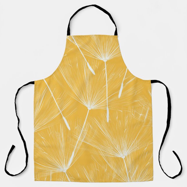 Vintage Dandelions: Seamless Pattern Apron (Front)