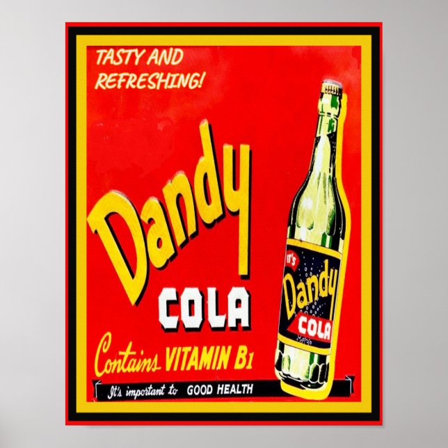 Vintage Dandy Cola Advertisement Poster (Front)