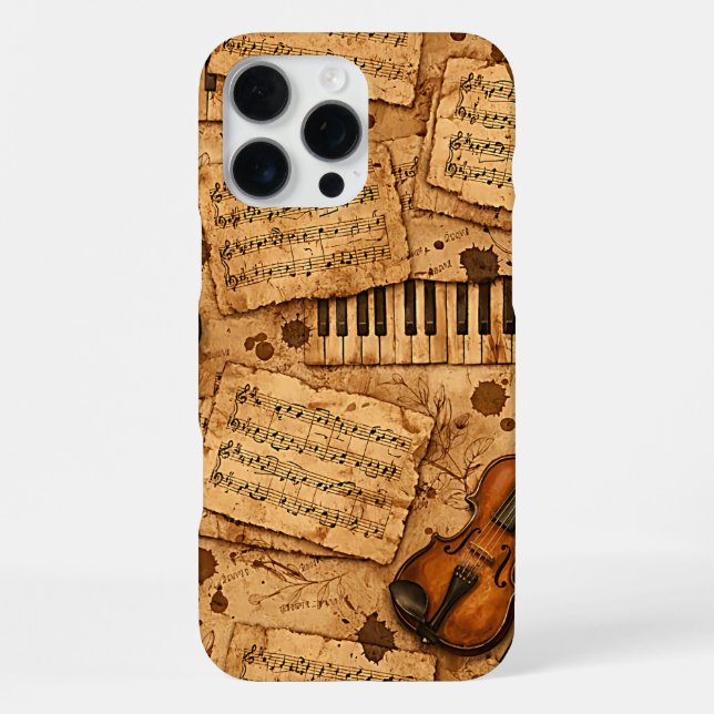 Vintage Dark Academia Aesthetic Patterns iPhone Case (Back)