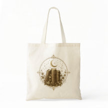 Vintage Dark Academia Books Tote Bags