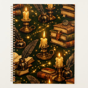 Vintage Dark Academia Magic Books Planner