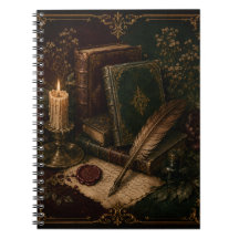 Vintage Dark Academia Notebook | Antique Books