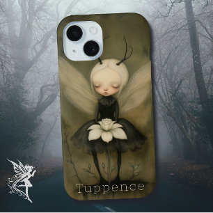 Vintage Dark Gothic Fairy with Flower Custom Name  iPhone 15 Case
