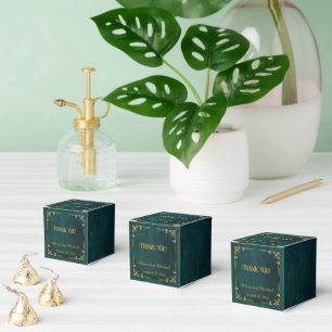 Vintage Dark Green Favour Box