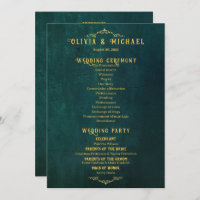 Vintage Dark Green Wedding