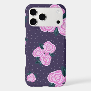 Vintage dark purple florals