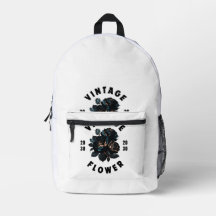 Vintage Dark Rose Flower Aesthetic Backpack