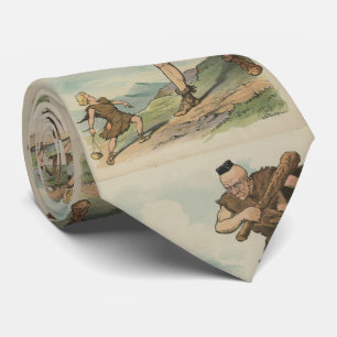 Vintage David Versus Goliath Illustration (1905) Tie