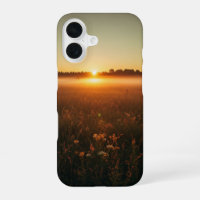 Vintage Dawn over the Meadow