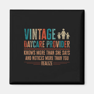 Vintage Daycare Provider - Childcare Teacher Gifts Magnet
