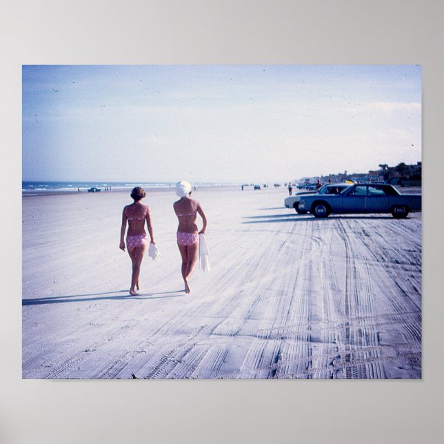 Vintage Daytona Beach Florida Poster (Front)