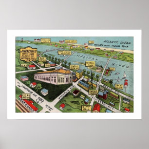 Vintage Daytona Beach Poster Print