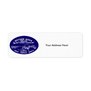 Vintage Daytona Beach Return Address Label