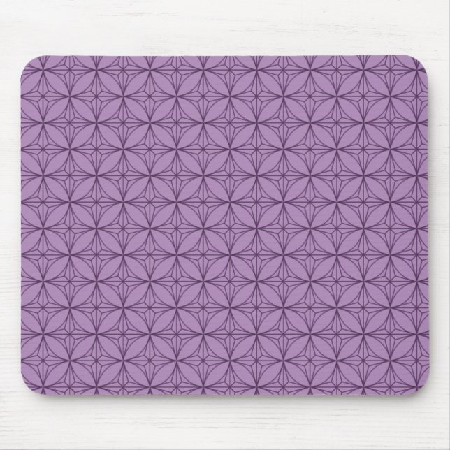 Vintage Dazzle Mousepad, Wisteria Mouse Pad (Front)