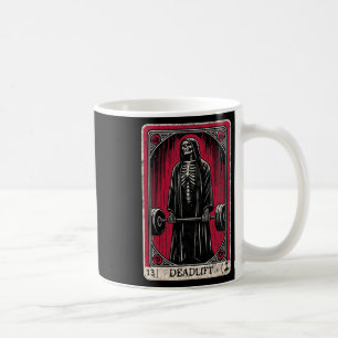 Vintage Deadlift Skeleton Halloween Gym Jokes Weig Coffee Mug