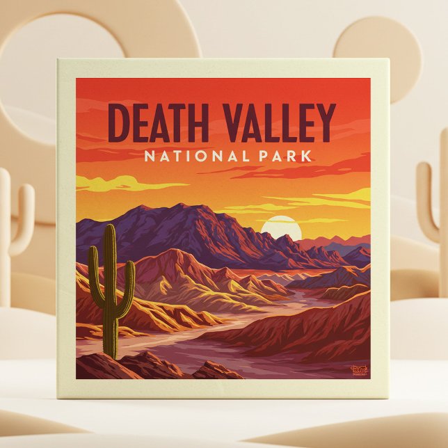 Vintage Death Valley National Park Ceramic Tile (Creator Uploaded)
