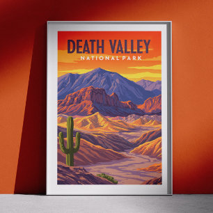 Vintage Death Valley National Park Poster