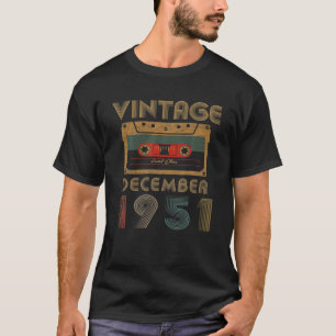 Vintage December 1951 70 Years Old, Awesome 70Th B T-Shirt