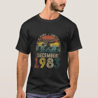 Vintage December 1983 40 Years Old Of Being 40th B T-Shirt