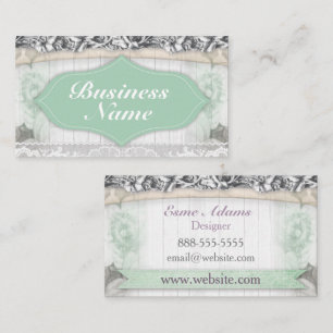 Vintage Decor Wood Business Card