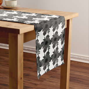 Vintage Decorative Abstract Floral Pattern Short Table Runner