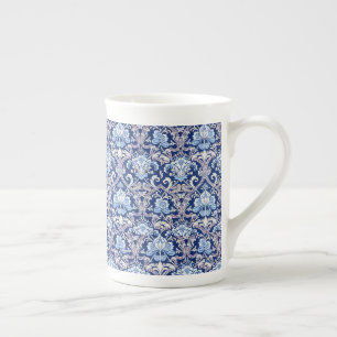 Vintage Decorative Art 19th Century Floral Design  Bone China Mug