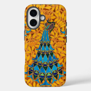 Vintage Decorative Art Nouveau Peacocks and Tree iPhone 16 Case