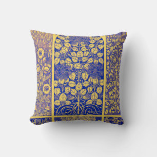 Vintage Decorative Botanical Art Nouveau Pattern Cushion