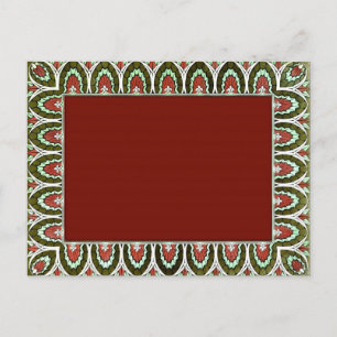 Vintage Decorative Custom Blank Page Border 1869 Postcard