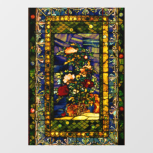 Vintage Decorative Floral Stained Glass