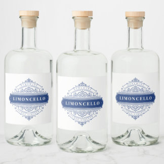 Vintage Decorative Frame Limoncello Liquor Bottle Label