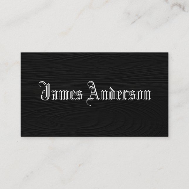 Vintage Decorative Masculine Business Card (Front)
