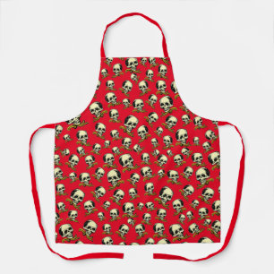 Vintage Decorative Skulls Apron