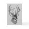 Vintage deer art graphic