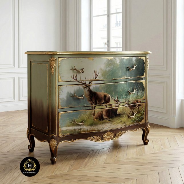 Vintage Deer Decoupage Tissue Paper (Creator Uploaded)