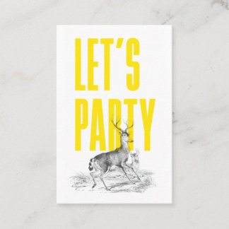 Vintage Deer Ticket